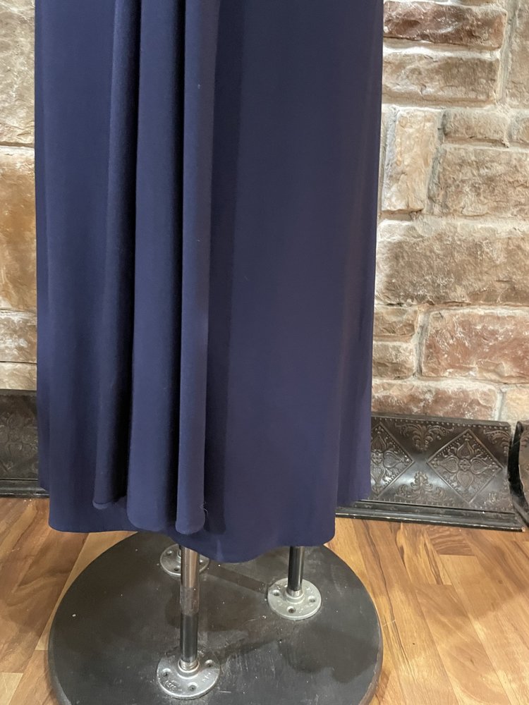 Patra Navy Beaded Gown, Size 16