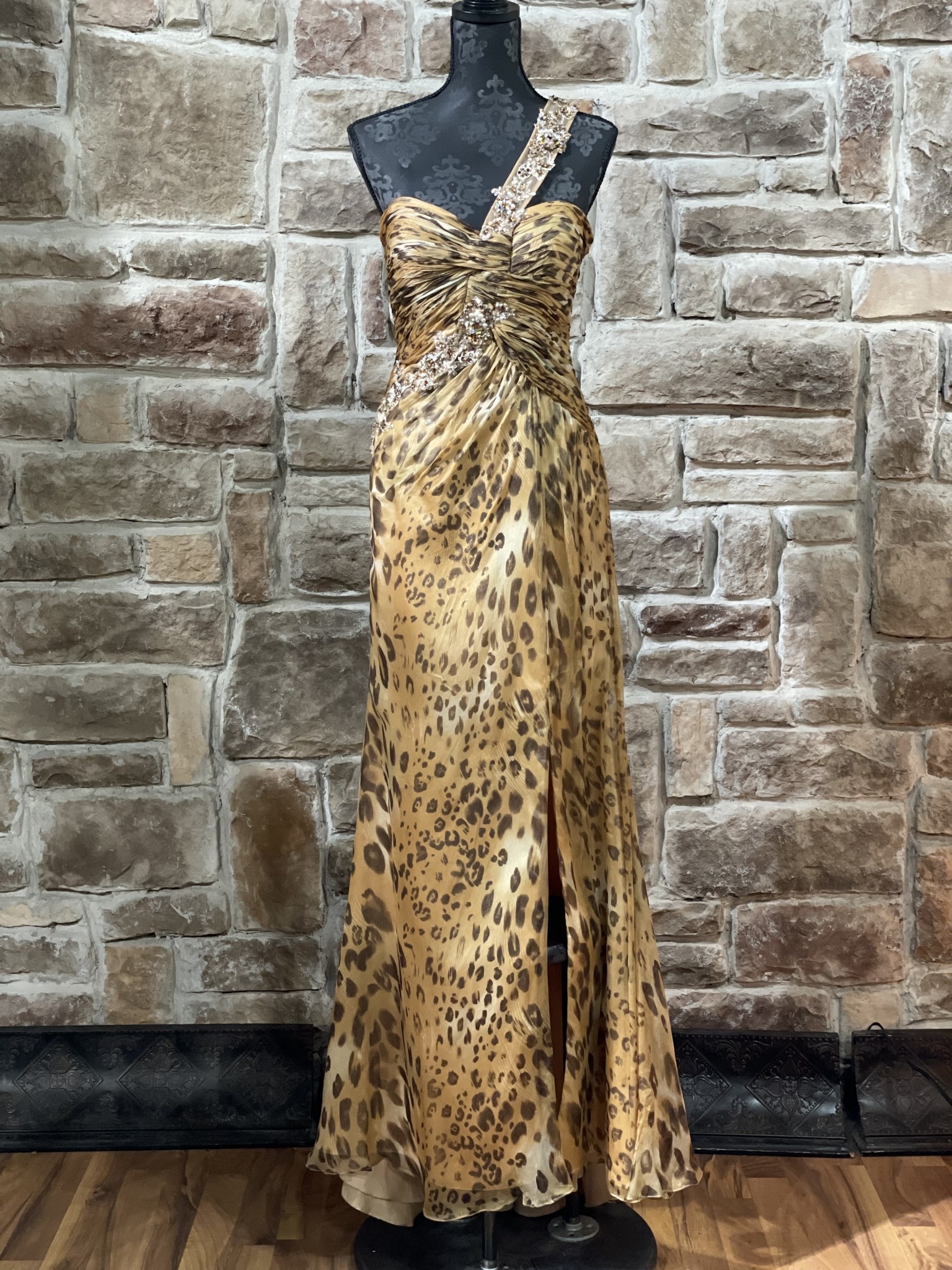 La Femme 0 Leopard Cheetah Print Prom Dress Gown | eBay