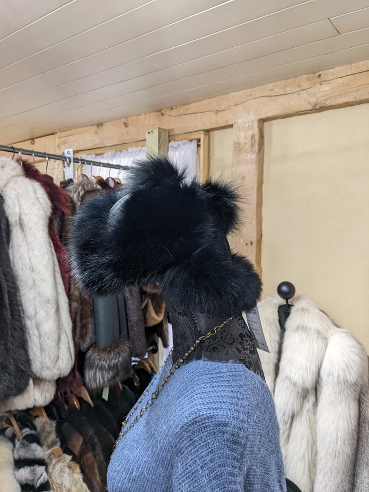 Black Fox Trapper Hat, O/S