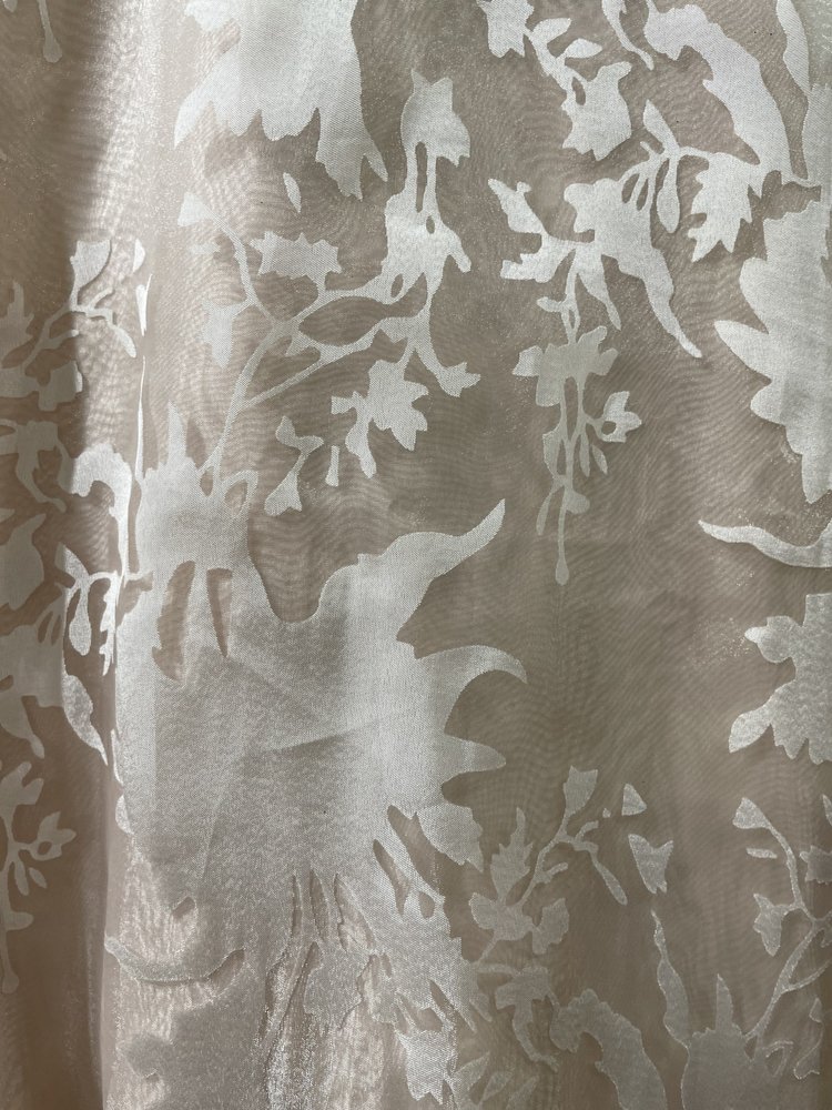 TLC Say Yes to the Prom White Overlay Mesh Insert Strapless Gown