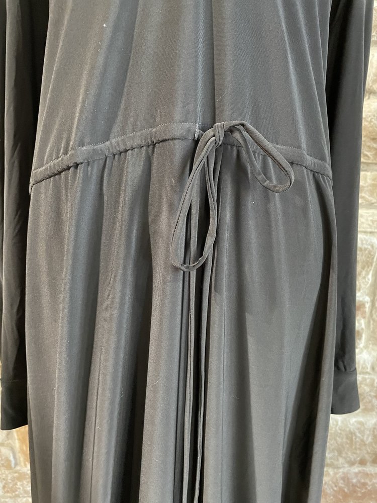 Taylor Black Jersey Knit Crochet Detail Dress, Size 24W