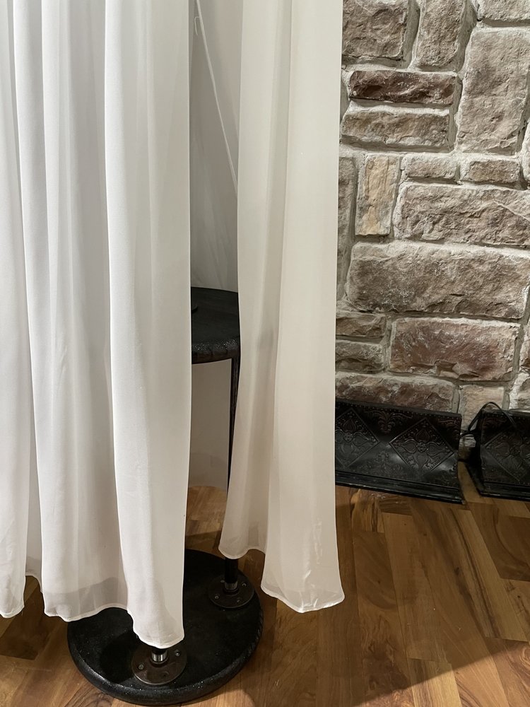 City Studio White Embellished Illusion Lace Gown, Size 13/14