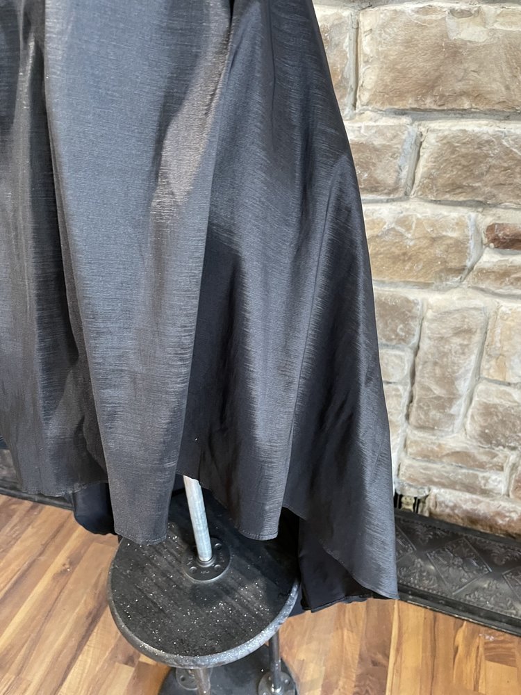 B Darlin Black Taffeta Hi-Lo Dress