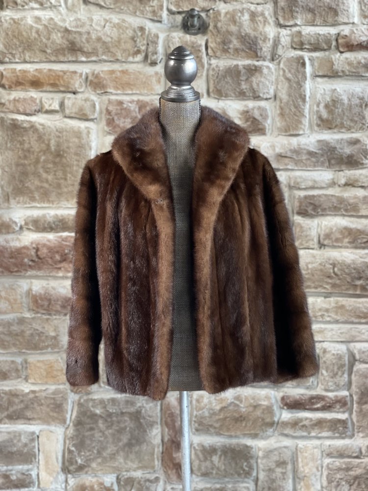 Stern & Mann Ranch Mink Short Jacket, Size M