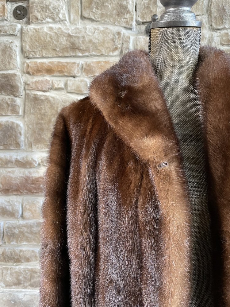 Stern & Mann Ranch Mink Short Jacket, Size M