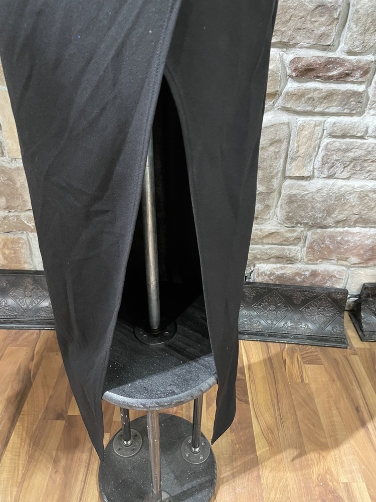 Emerald Sundae Black Rhinestone Mesh Gown