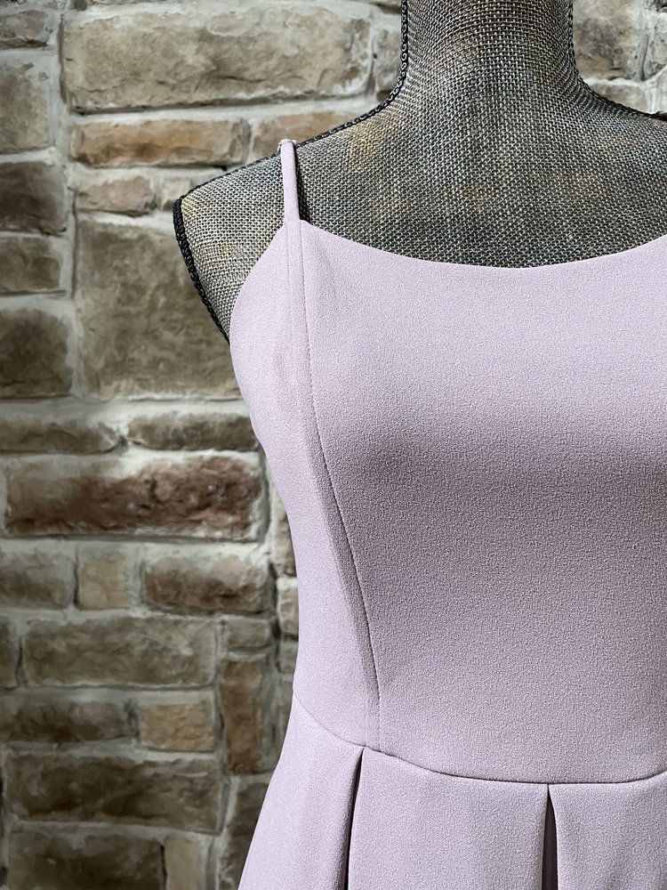 Speechless Purple Pleated Hi-Lo Gown w/ Pockets