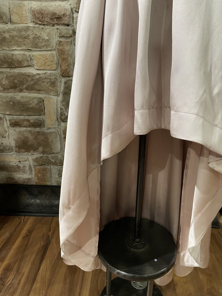 Speechless Pink Racer Back Hi-Lo Gown w/ Pockets