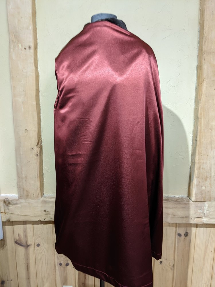 Dark Ranch Sheared Mink Sections Coat, Size XL