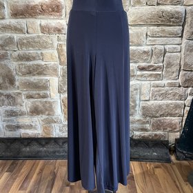 Lane Bryant Navy Wide Leg Jersey Knit Pants, Size 18/20