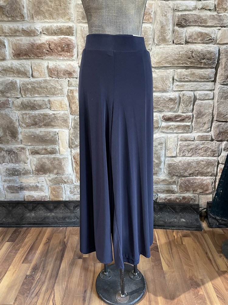 Lane Bryant Navy Wide Leg Jersey Knit Pants, Size 18/20