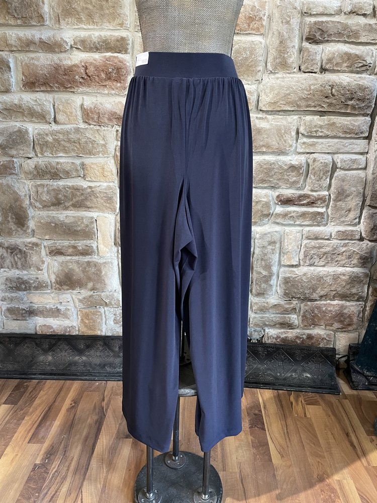 Lane Bryant Navy Wide Leg Jersey Knit Pants, Size 18/20