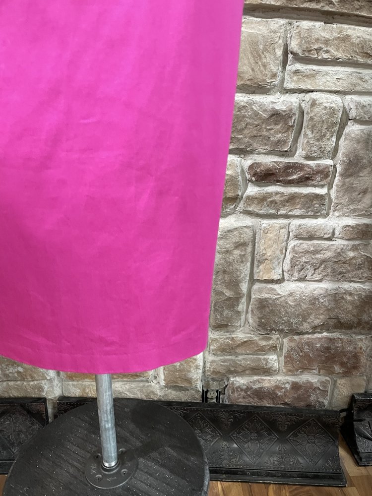 Sportstaff Hot Pink Folded Bust Optional Strap Dress, Size 6