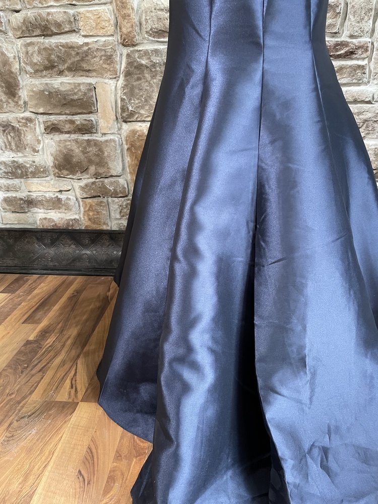 For You Dress Navy Halter Mermaid Gown, Size 14