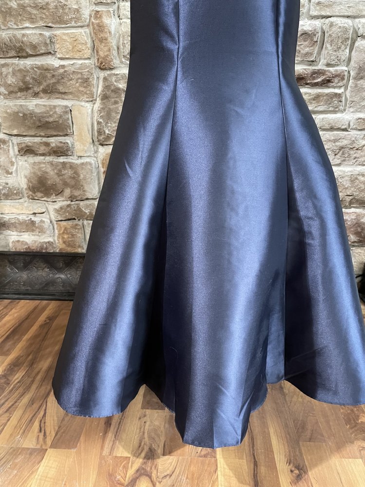 For You Dress Navy Halter Mermaid Gown, Size 14