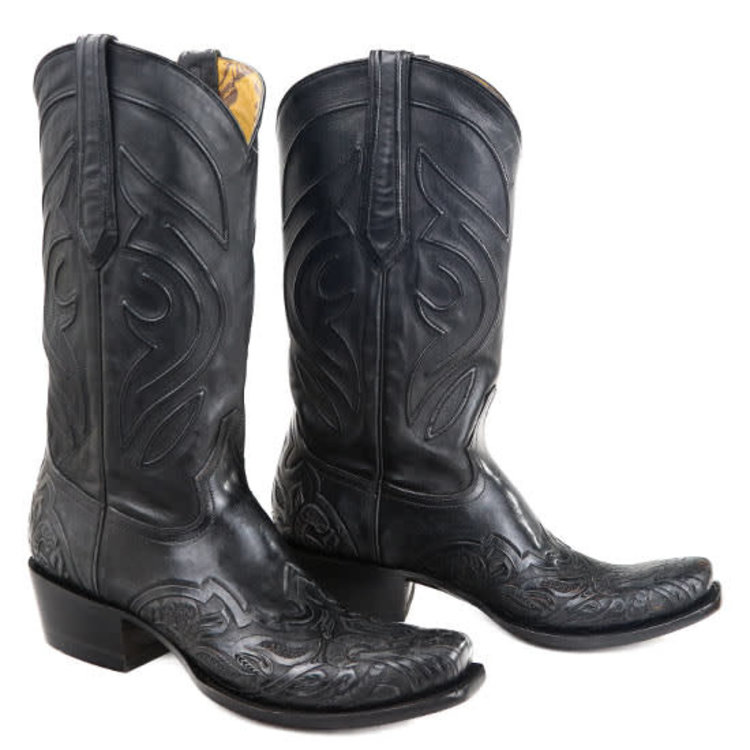 Corral Mn's Corral Boots G1533 Black Tooled, Size 8
