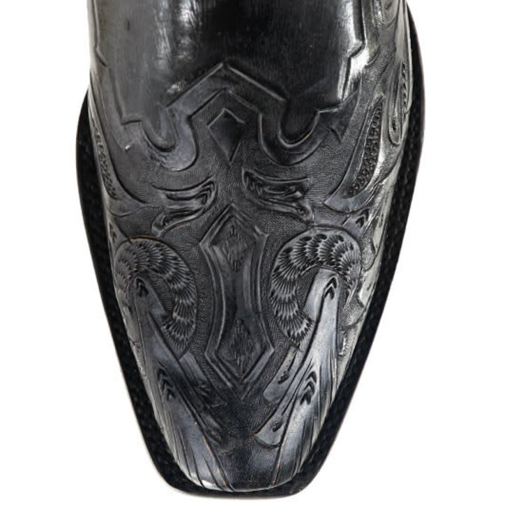 Corral Mn's Corral Boots G1533 Black Tooled, Size 8
