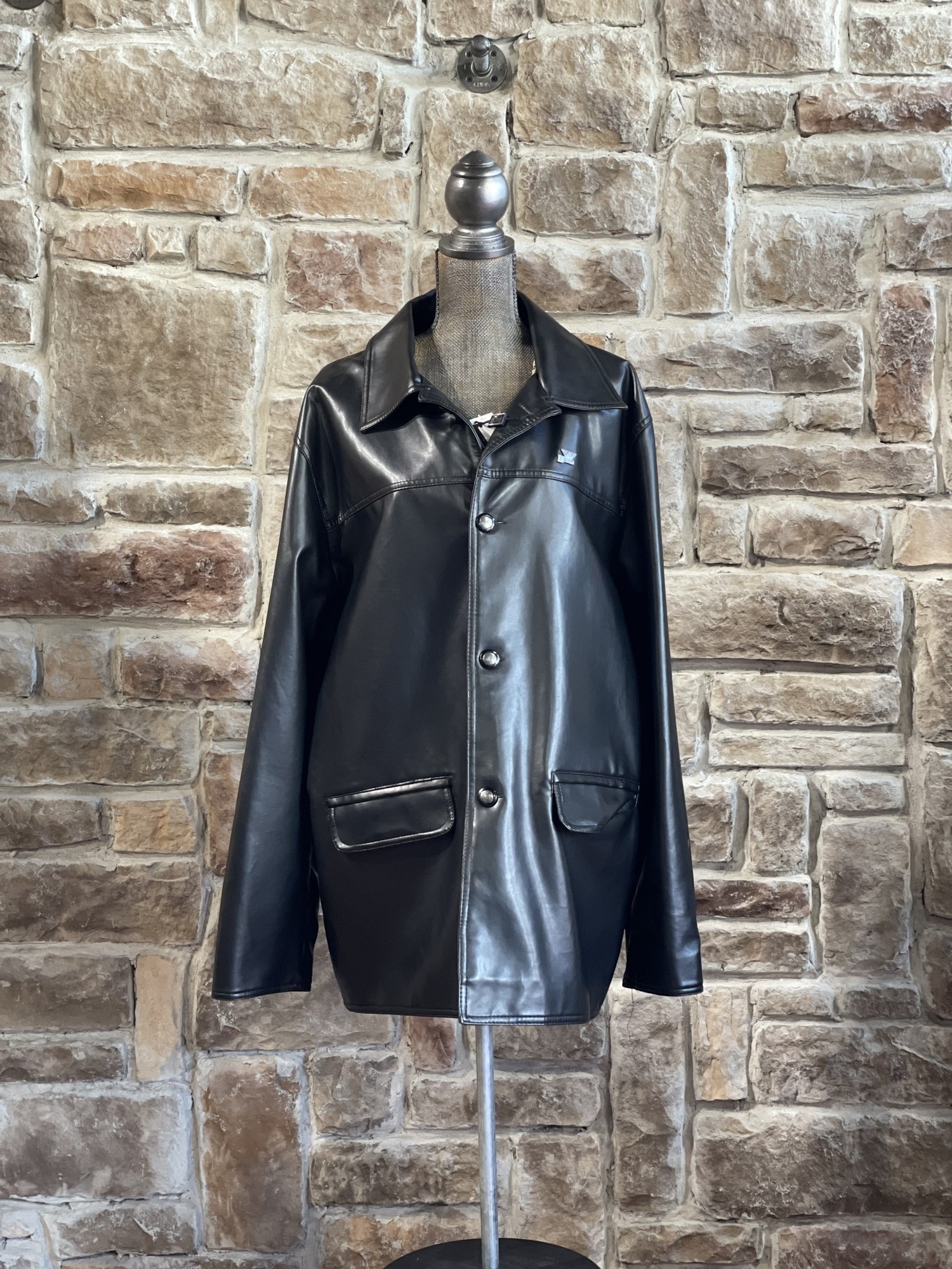 Emporio collezione leather jacket price clearance