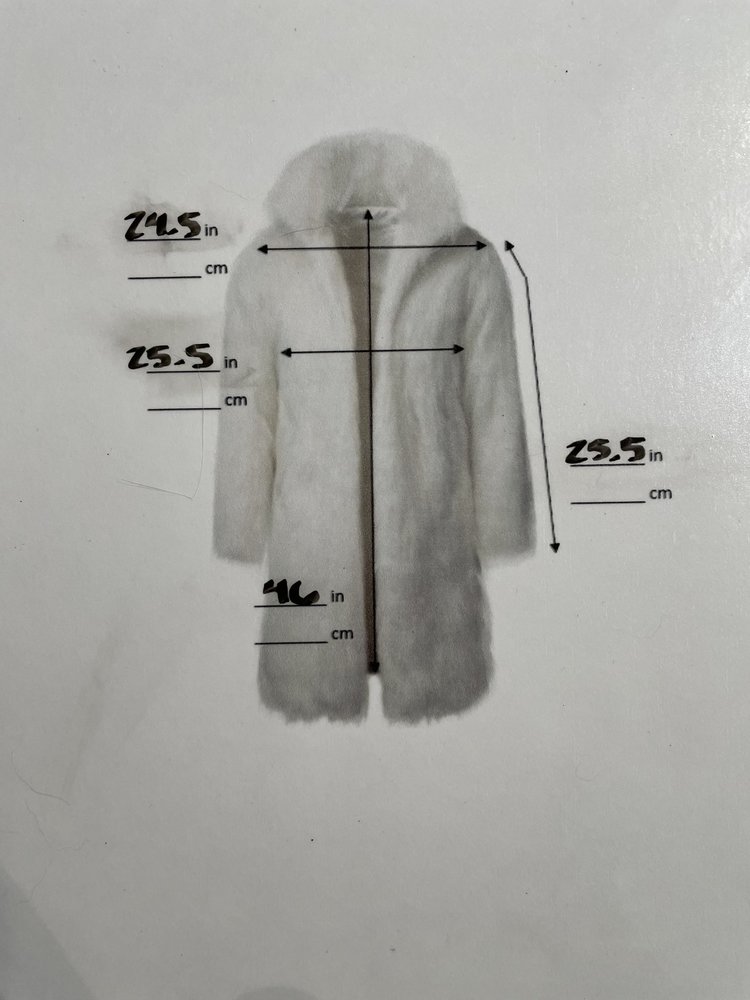 A.J. Ugent Dark Ranch Mink Coat with Rolled Cuffs, Size XL