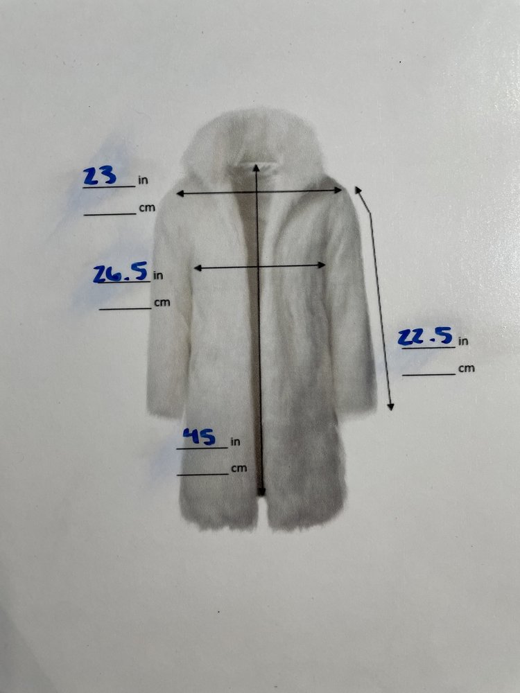 Dark Ranch Mink Long Coat w/ Notched Collar, Size L