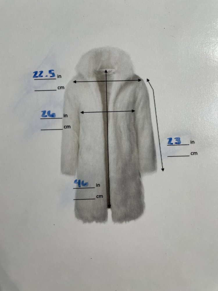 Vagneleimm Furs Black Leather Long Coat w/ Black Fox Tuxedo Trim, Size L