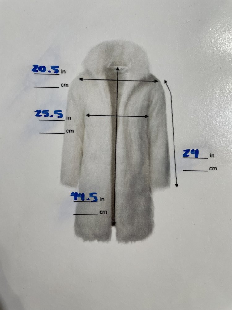 Autumn Haze Mink Sections Coat w/ Rolled Cuff, Size L