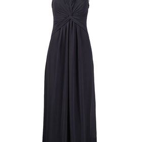 Decode 1.8 Gray Cap Sleeve Pearl and Rinestone Embellished  Gown, Size 16