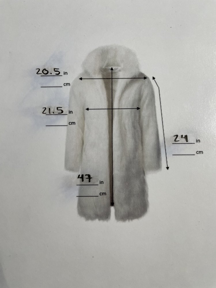 Canadian Coyote Coat, Size Large
