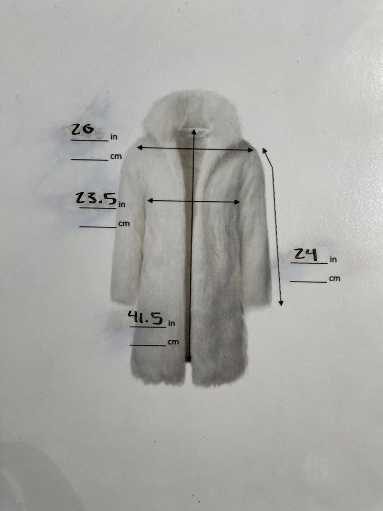 Krieck Furs Dawn Mink Paw Long Coat, Size L