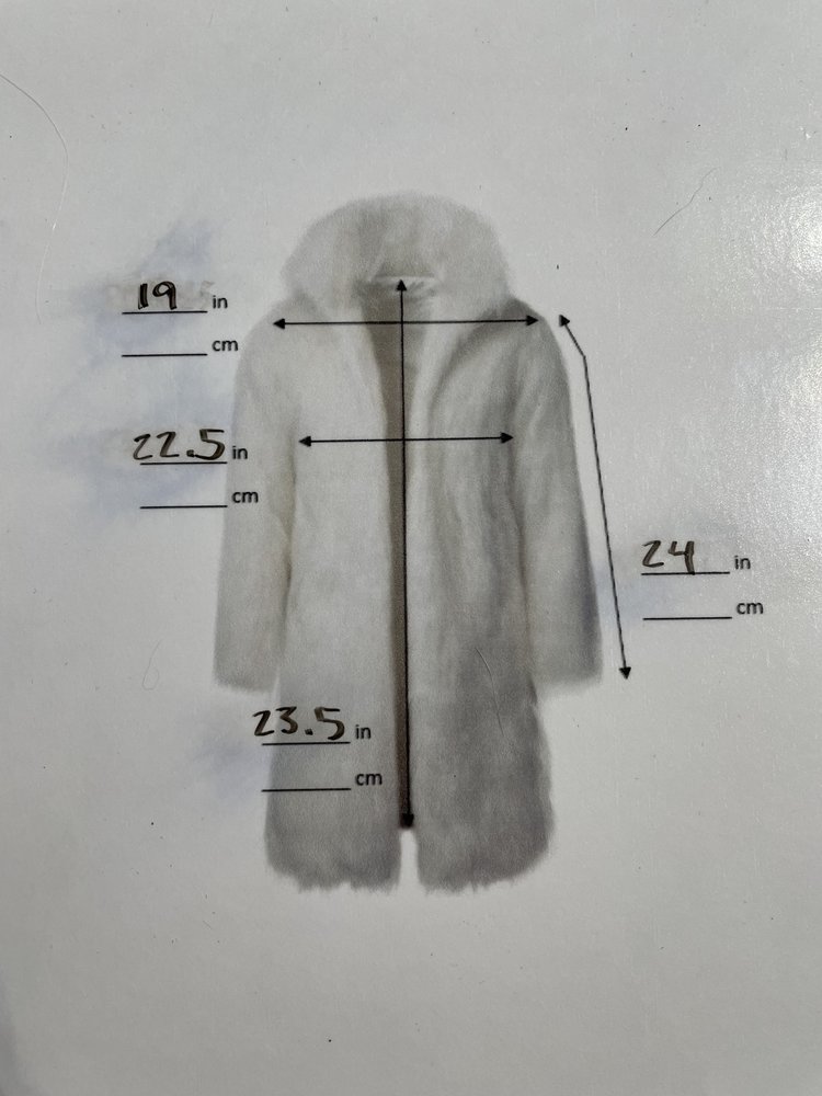 Furs of Distinction Black Sheared Mink Coat with Patent Leather Accents, Size L