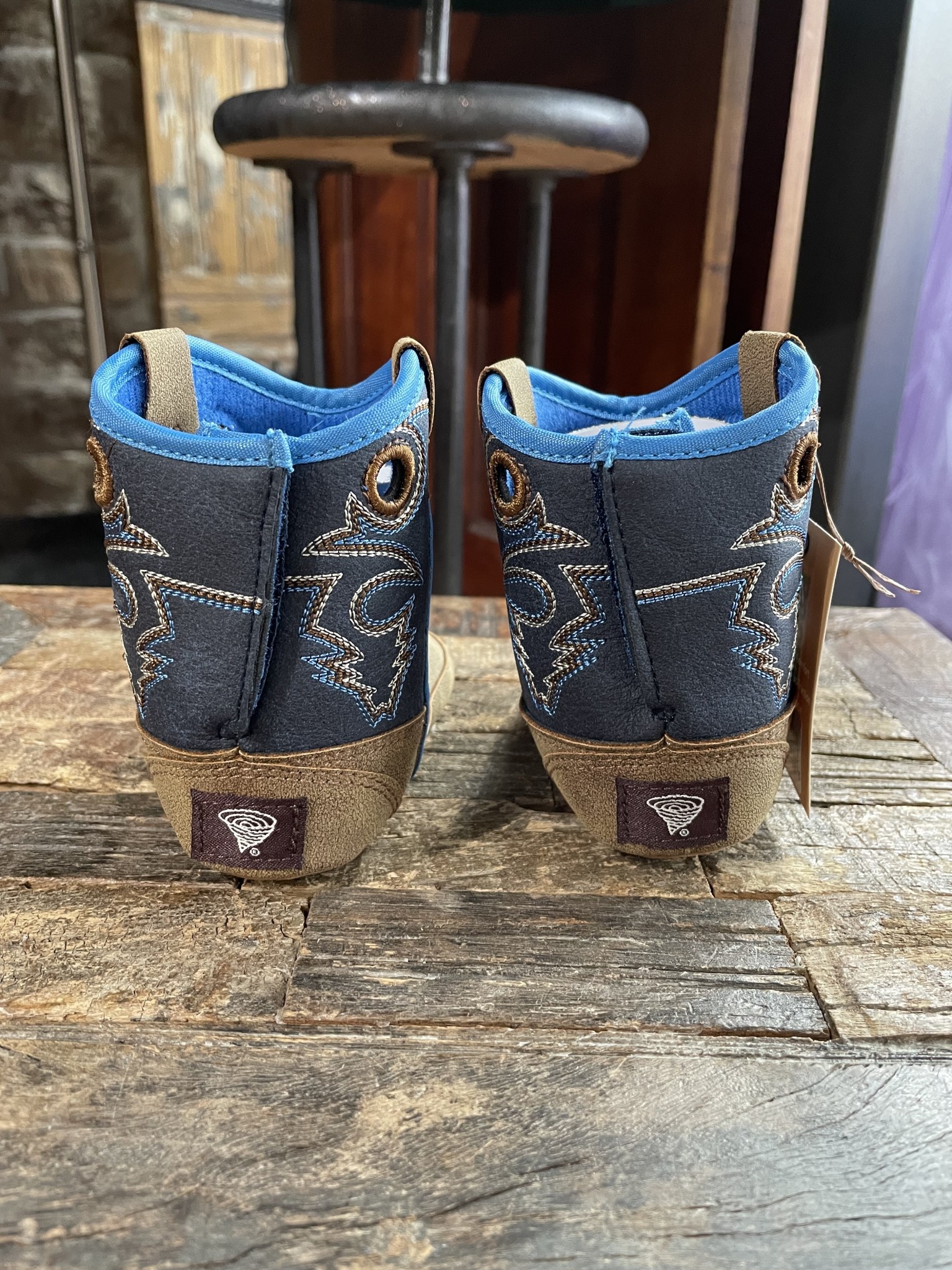 Blazin Roxx Baby Buckers Ben Light Blue and Brown