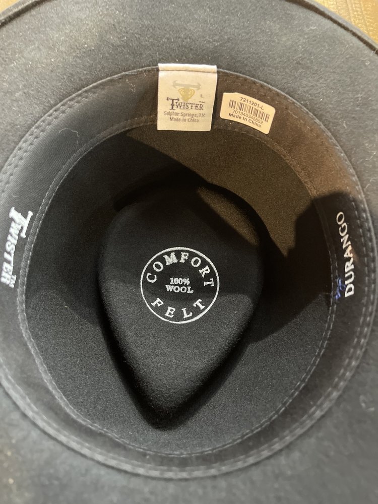 Twister Black Durango Hat