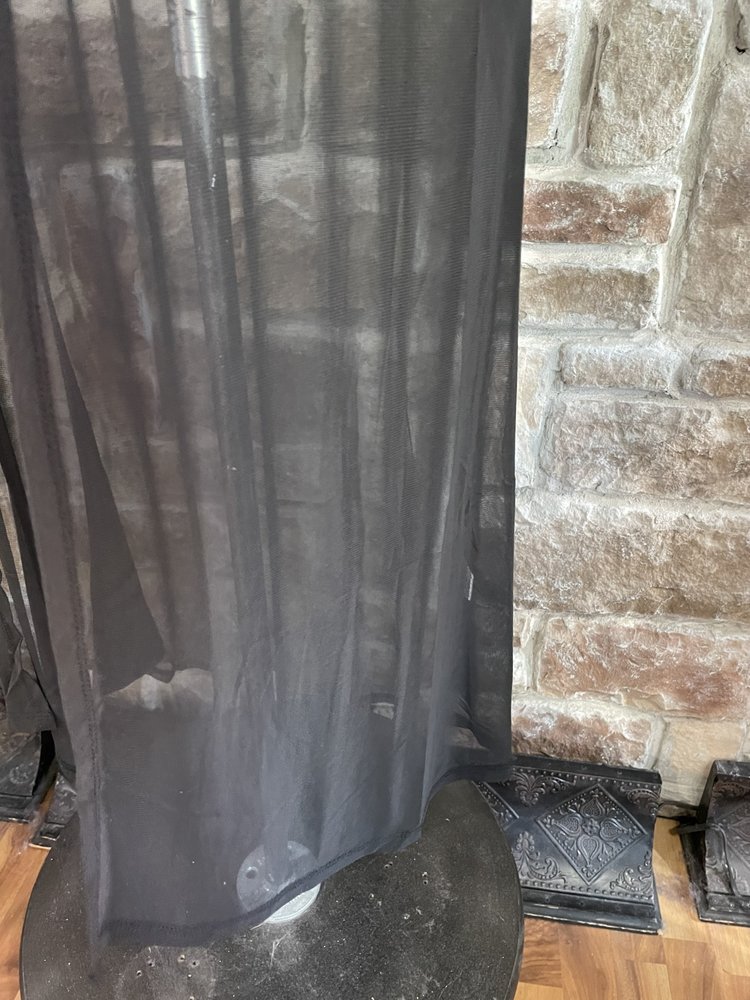 Zenana Outfitters Black Mesh Long Cardigan