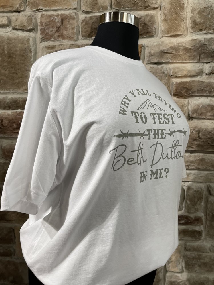 Canvas White Beth Dutton T-Shirt