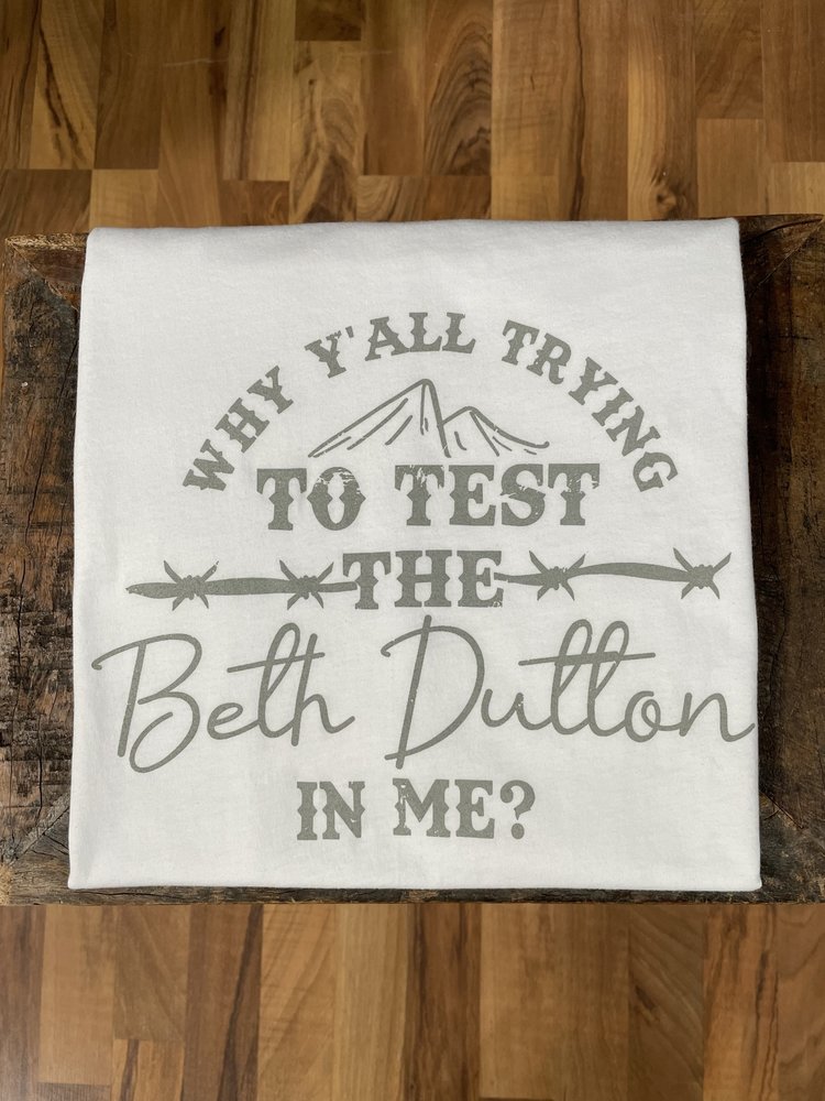 Canvas White Beth Dutton T-Shirt