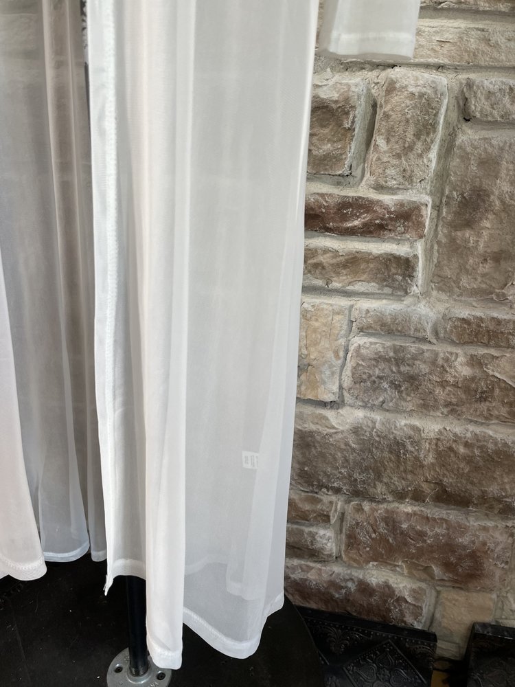 Zenana Outfitters White Mesh Long Cardigan