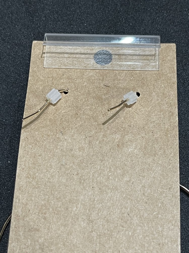 Silver Twine Design Hoop Earrings