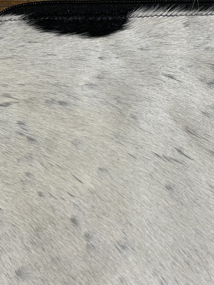 Fabulous MJ White and Black Animal Patterned Leather Crossbody Bag