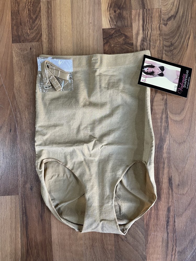 Valencia Beige Hi-Waist Bikini Shapewear