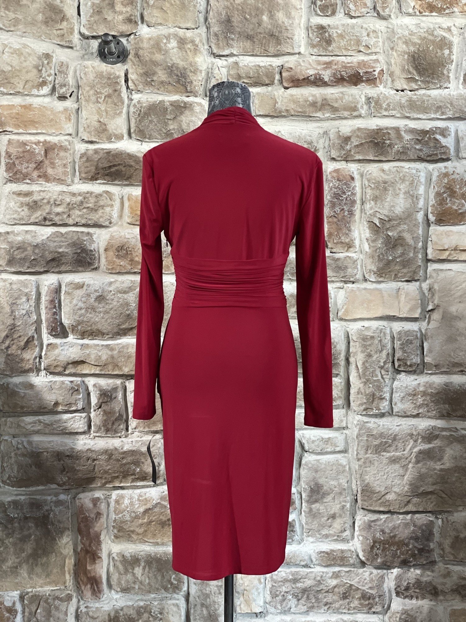 strapless open back dress Elegant Red V-Neck Overskirt Lace Applique Prom Dresses main image 1