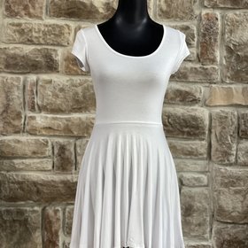Topping White Stretch Dress Swim Cover