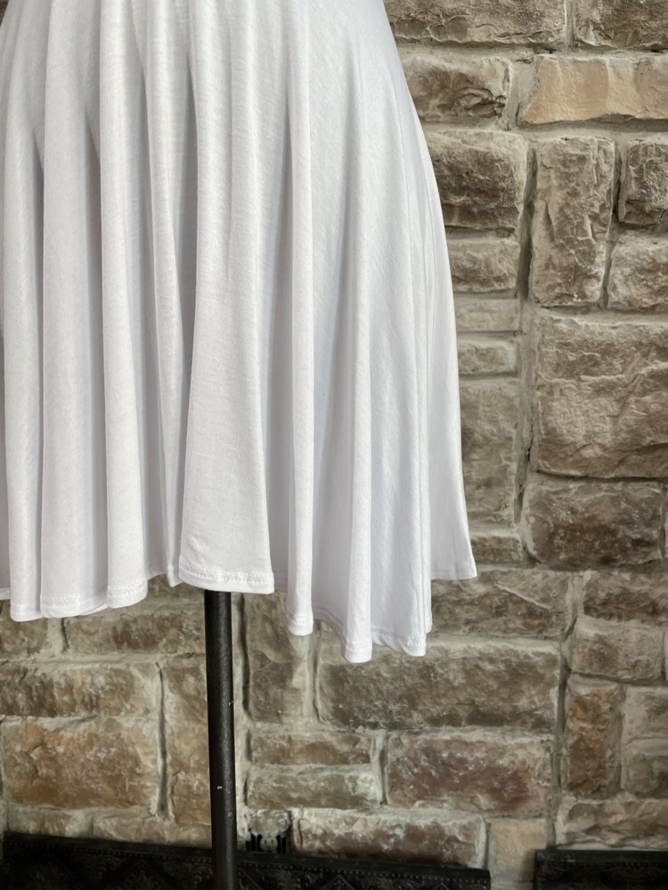 Topping White Stretch Dress Swim Cover