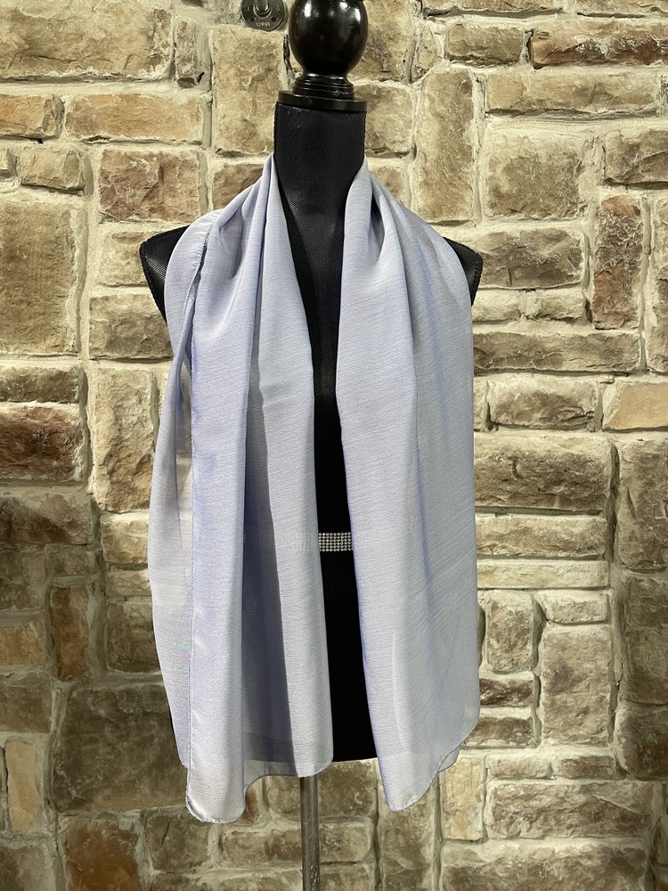 Light Blue Sheer Scarf 23.5" x 54"