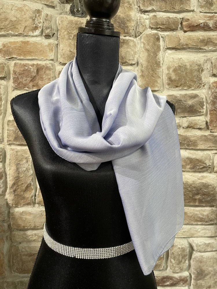 Light Blue Sheer Scarf 23.5" x 54"
