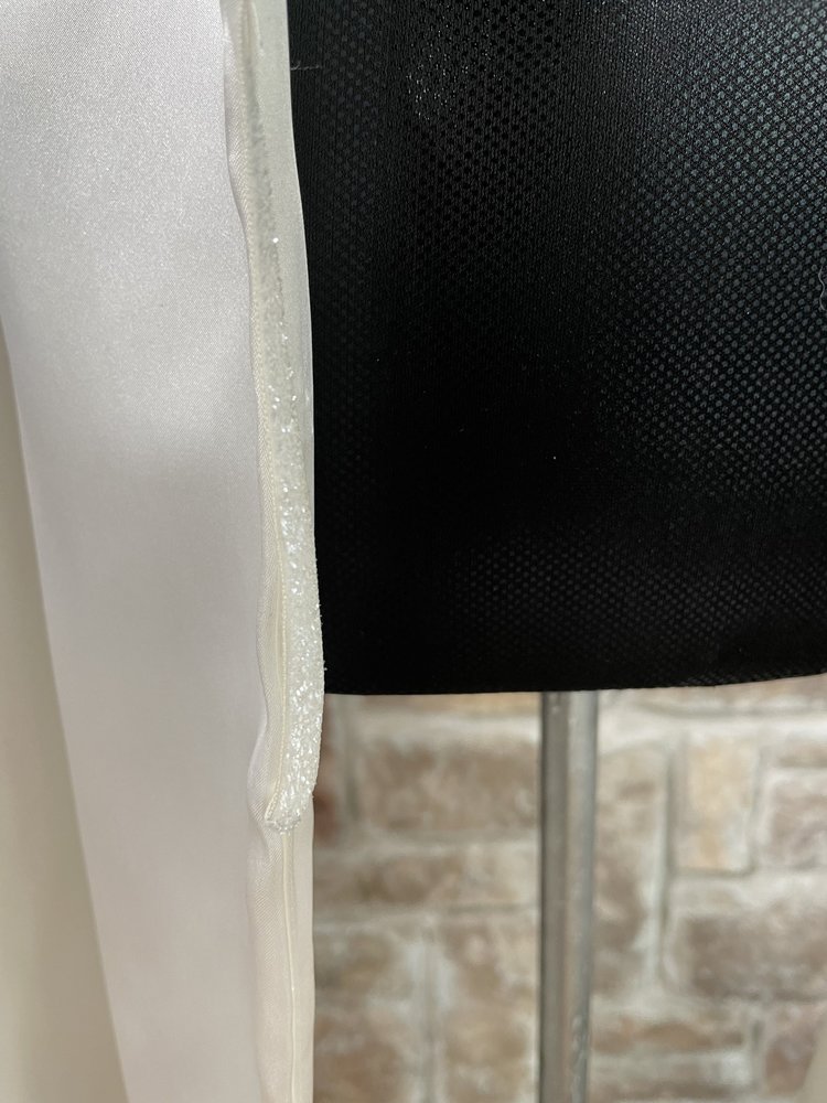 Ivory Satin Wrap, 13.75" x 90"