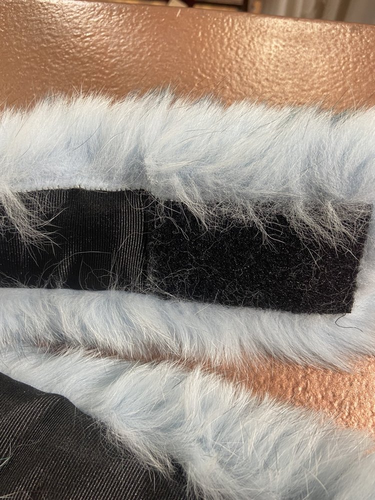 Mitchie's Matchings Light Blue Dyed Fox Headband,  24"