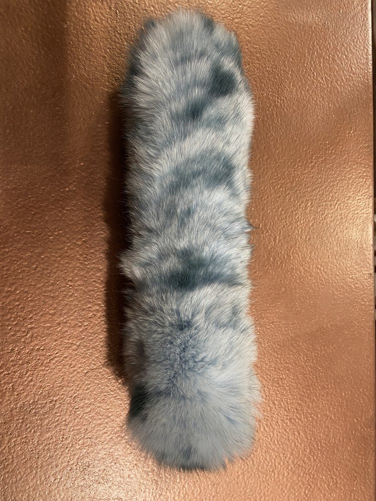Mitchie's Matchings Light Blue Dyed Fox Headband,  24"