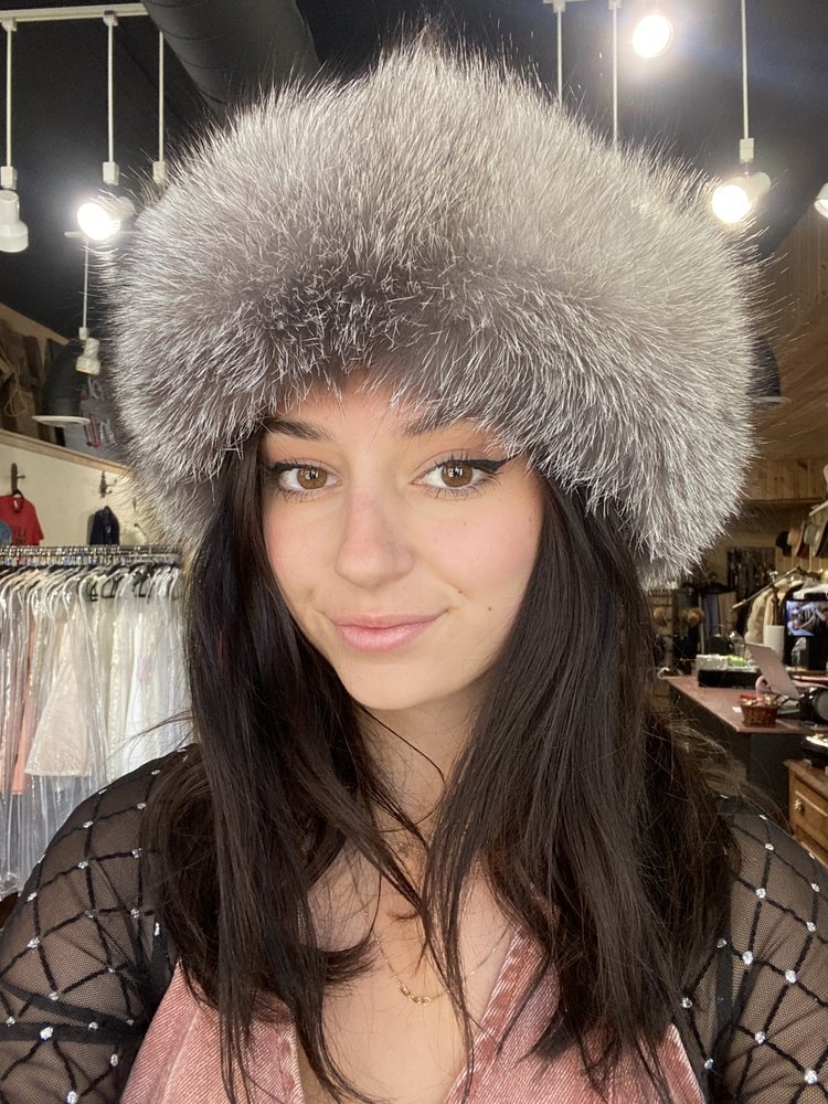 M. Miller Silver Fox Velcro Headband,  24"