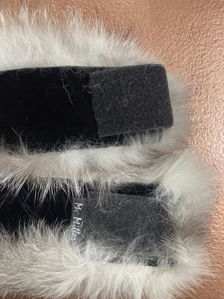 M. Miller Silver Fox Velcro Headband,  24"