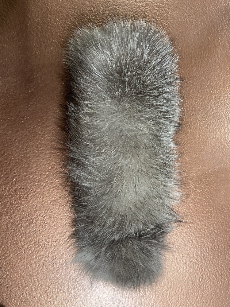 M. Miller Silver Fox Velcro Headband,  24"